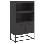 Vidaxl buffet haut noir 68, 5x38, 5x123, 5 cm acier