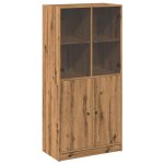Vidaxl buffet haut avec portes chêne artisanal bois d'ingénierie Vidaxl buffet haut avec portes chêne artisanal bois d'ingénierie