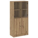Vidaxl buffet haut avec portes ch�ne artisanal bois d'ing�nierie