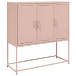 Vidaxl buffet haut rose 100, 5x39x107 cm acier