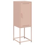 Vidaxl buffet haut rose 36x39x107 cm acier