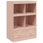 Vidaxl buffet haut rose 67x39x95 cm acier