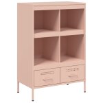 Vidaxl buffet haut rose 68x39x101, 5 cm acier