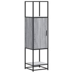 Vidaxl buffet haut sonoma gris 35, 5x35x139 cm bois d'ingénierie métal Vidaxl buffet haut sonoma gris 35, 5x35x139 cm bois d'ingénierie métal