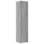 Vidaxl buffet haut sonoma gris 40x42, 5x185 cm bois d'ing�nierie