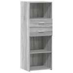 Vidaxl buffet haut sonoma gris 45x42, 5x124 cm bois d'ing�nierie