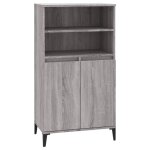 Vidaxl buffet haut sonoma gris 60x36x110 cm bois d'ingnierie