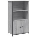 Vidaxl buffet haut sonoma gris 62x32x103, 5 cm bois d'ingnierie