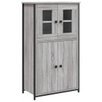 Vidaxl buffet haut sonoma gris 62x32x106, 5 cm bois d'ing�nierie