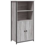 Vidaxl buffet haut sonoma gris 62x36x121, 5 cm bois d'ing�nierie