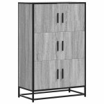 Vidaxl buffet haut sonoma gris 68x35x106, 5 cm bois ingénierie et métal Vidaxl buffet haut sonoma gris 68x35x106, 5 cm bois ingénierie et métal