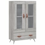 Vidaxl buffet haut sonoma gris 69, 5x31x115 cm bois d'ing�nierie