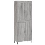 Vidaxl buffet haut sonoma gris 69, 5x34x180 cm bois d'ingénierie Vidaxl buffet haut sonoma gris 69, 5x34x180 cm bois d'ingénierie