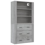 Vidaxl buffet haut sonoma gris bois d'ingnierie