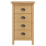 Vidaxl buffet hill 46x35x80 cm bois de pin solide