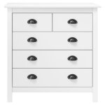 Vidaxl buffet hill blanc 79x40x80 cm bois de pin solide