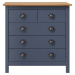 Vidaxl buffet hill gris 79x40x80 cm bois de pin solide