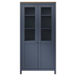 Vidaxl buffet hill gris 85x37x170, 5 cm bois de pin solide