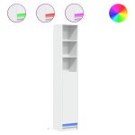 Vidaxl buffet avec led blanc 36x32, 5x200 cm bois d'ing�nierie