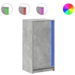 Vidaxl buffet avec led gris béton 42, 5x34x85 cm bois d'ingénierie Vidaxl buffet avec led gris béton 42, 5x34x85 cm bois d'ingénierie