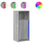 Vidaxl buffet avec led sonoma gris 42, 5x34x100 cm bois d'ingnierie