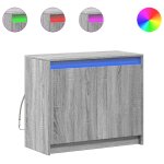 Vidaxl buffet avec led sonoma gris 72x34x61 cm bois d'ingénierie Vidaxl buffet avec led sonoma gris 72x34x61 cm bois d'ingénierie