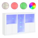 Vidaxl buffet avec lumires led blanc 162x37x100 cm