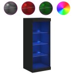 Vidaxl buffet avec lumi�res led noir 41x37x100 cm
