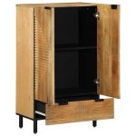 Vidaxl buffet marron 60x33x100 cm bois de manguier massif