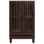 Vidaxl buffet marron 60x34x100 cm bois de manguier massif