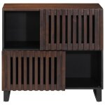 Vidaxl buffet marron 80x34x75 cm bois massif de manguier Vidaxl buffet marron 80x34x75 cm bois massif de manguier