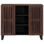 Vidaxl buffet marron 90x34x75 cm bois massif de manguier
