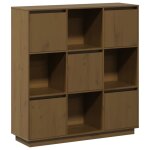 Vidaxl buffet marron miel 110, 5x35x117 cm bois massif de pin Vidaxl buffet marron miel 110, 5x35x117 cm bois massif de pin