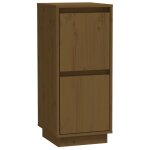 Vidaxl buffet marron miel 31, 5x34x75 cm bois massif de pin