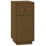 Vidaxl buffet marron miel 34x40x75 cm bois massif de pin