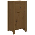 Vidaxl buffet marron miel 40x35x80 cm bois massif de pin