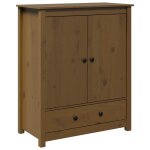 Vidaxl buffet marron miel 83x41, 5x100 cm bois massif de pin