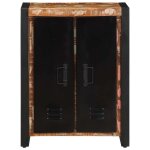 Vidaxl buffet multicolore 55x35x70 cm bois massif r�cup�ration