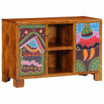 Vidaxl buffet multicolore 90x35x60 bois massif d'acacia Vidaxl buffet multicolore 90x35x60 bois massif d'acacia