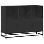 Vidaxl buffet noir 100x35x76 cm bois d?ing�nierie