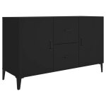 Vidaxl buffet noir 100x36x60 cm bois d'ingnierie