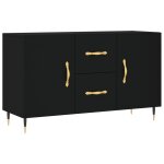 Vidaxl buffet noir 100x36x60 cm bois d'ing�nierie