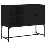 Vidaxl buffet noir 100x40x79, 5 cm bois d'ingnierie