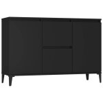 Vidaxl buffet noir 102x35x70 cm bois d?ing�nierie