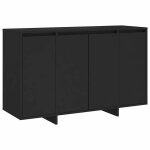 Vidaxl buffet noir 120x41x75 cm bois d'ing�nierie