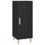 Vidaxl buffet noir 34, 5x34x90 cm bois d'ingnierie