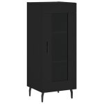 Vidaxl buffet noir 34, 5x34x90 cm bois d'ingénierie Vidaxl buffet noir 34, 5x34x90 cm bois d'ingénierie