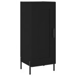 Vidaxl buffet noir 34, 5x34x90 cm bois d'ing�nierie