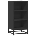 Vidaxl buffet noir 35, 5x35x76 cm bois d'ing�nierie et m�tal