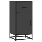 Vidaxl buffet noir 35, 5x35x76 cm bois d'ingénierie et métal Vidaxl buffet noir 35, 5x35x76 cm bois d'ingénierie et métal